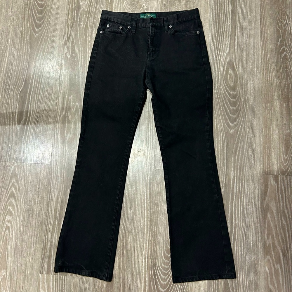 Lauren Ralph Lauren Black Bootcut Jeans (size 6)